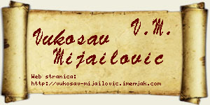 Vukosav Mijailović vizit kartica